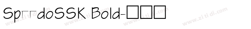 SpeedoSSK Bold字体转换